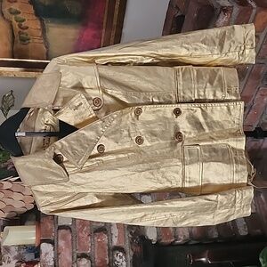 Ralph Lauren Vintage Metallic Gold Distressed Jacket